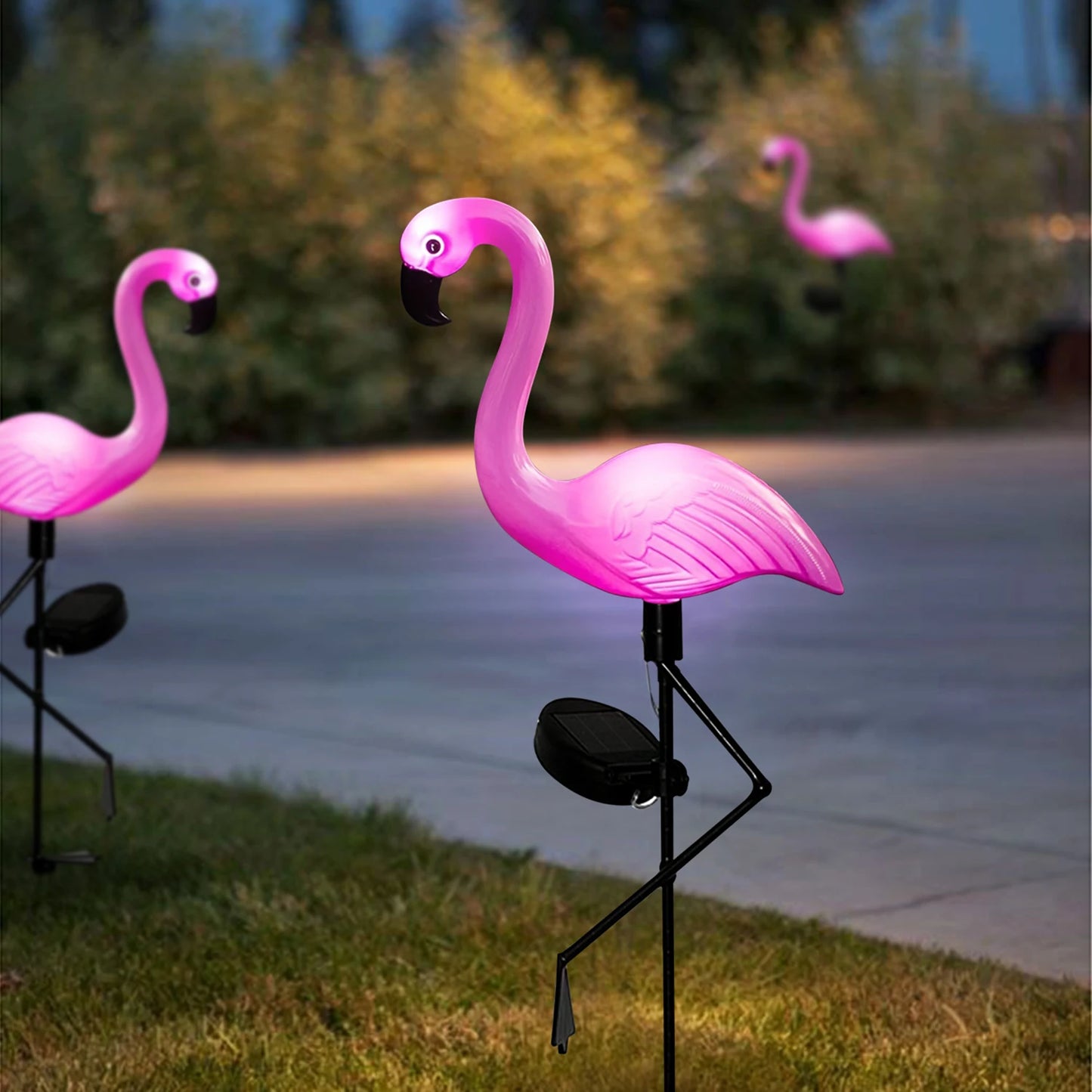 Solar Flamingo Garden Lights – Festive Outdoor Decoration (1Pc/3Pcs)
