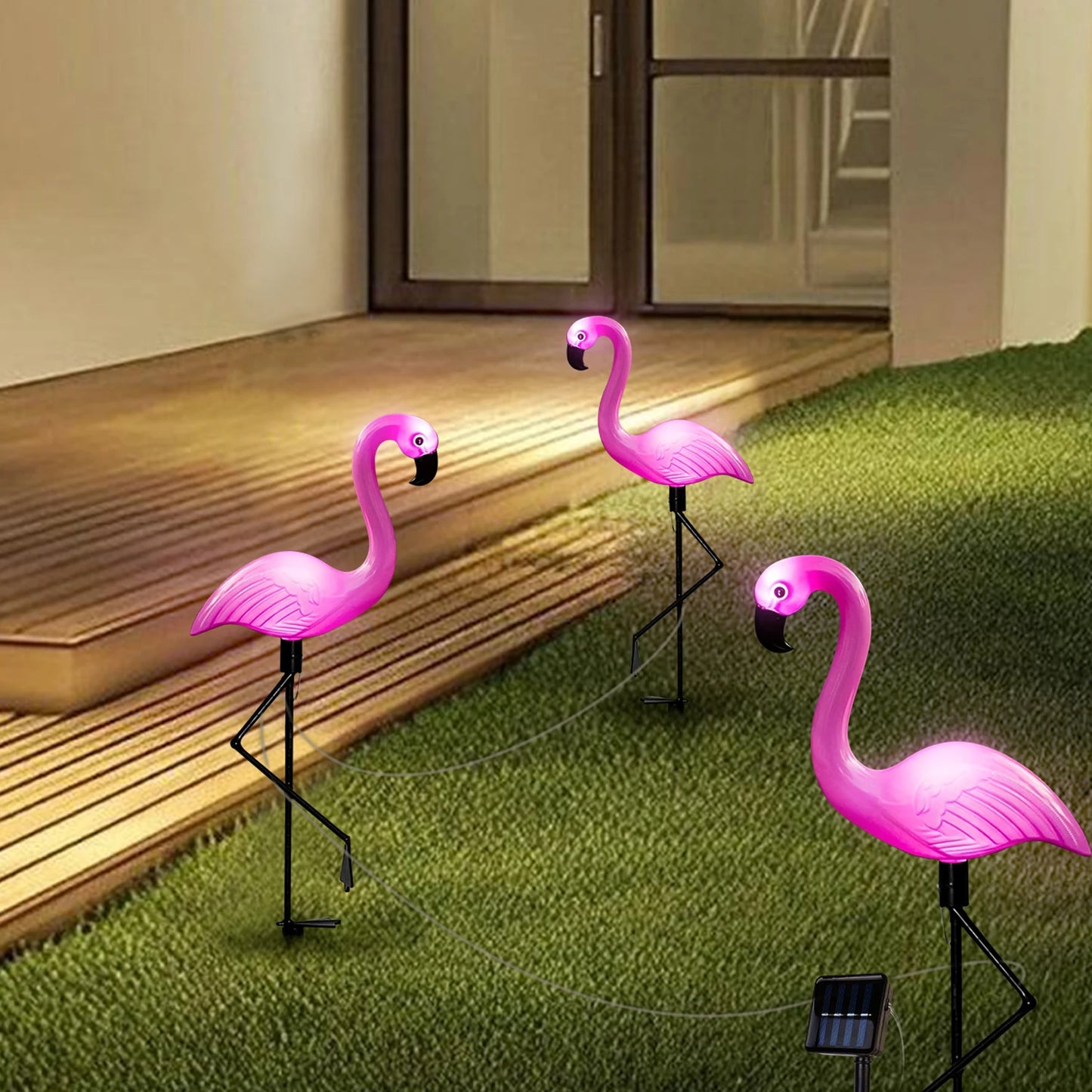 Solar Flamingo Garden Lights – Festive Outdoor Decoration (1Pc/3Pcs)