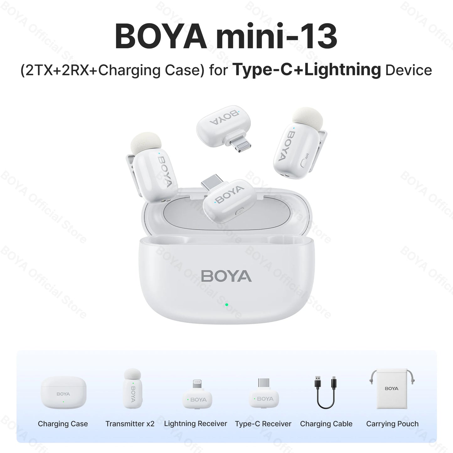 BOYA Mini Wireless Lavalier Microphone for iOS & Android