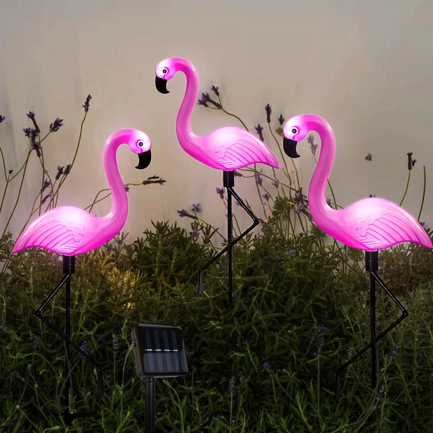Solar Flamingo Garden Lights – Festive Outdoor Decoration (1Pc/3Pcs)